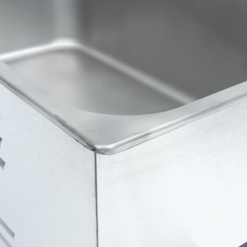 Global Solutions Countertop Food Warmer - Wet or Dry w/ (1) Full Size Pan Well, 120v (GS1665)