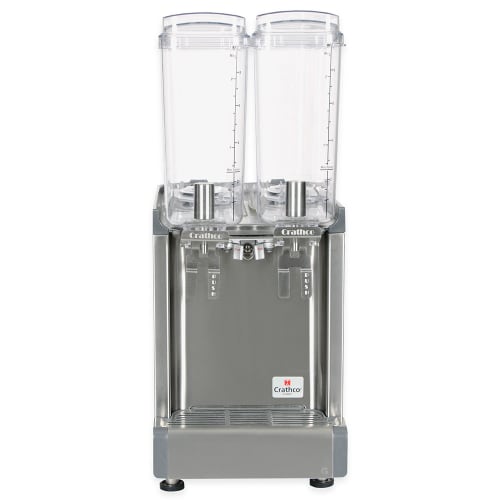 Crathco CS-2E-16-290 Refrigerated Drink Dispenser w/ (2) 2 2/5 gal Bowls, Pre Mix, 120v