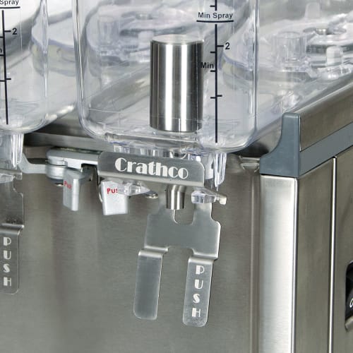 Crathco CS-2E-16-290 Refrigerated Drink Dispenser w/ (2) 2 2/5 gal Bowls, Pre Mix, 120v