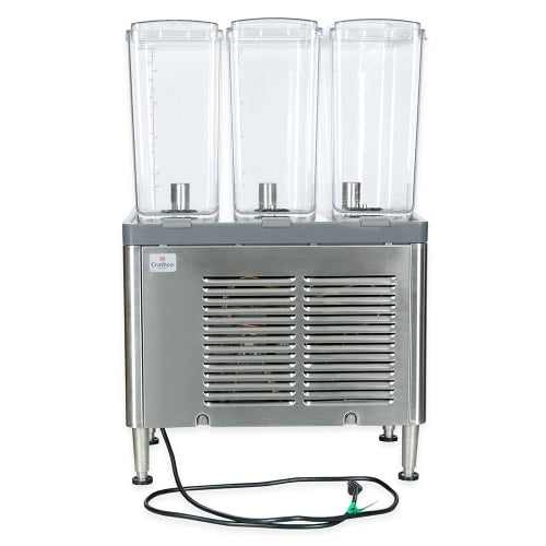 Crathco CS-3L-16-290 Refrigerated Drink Dispenser w/ (3) 4 3/4 gal Bowls, Pre Mix, 120v