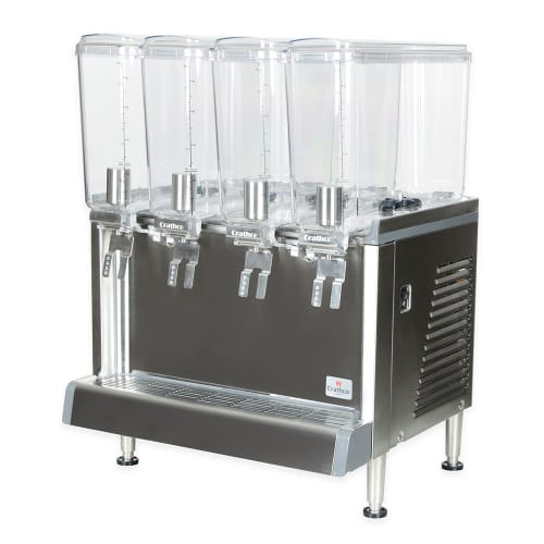 Crathco CS-4E-16-290 Refrigerated Drink Dispenser w/ (4) 2 2/5 gal Bowls, Pre Mix, 120v