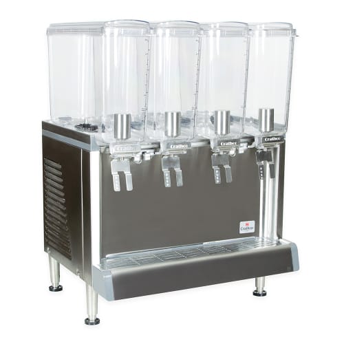 Crathco CS-4E-16-290 Refrigerated Drink Dispenser w/ (4) 2 2/5 gal Bowls, Pre Mix, 120v