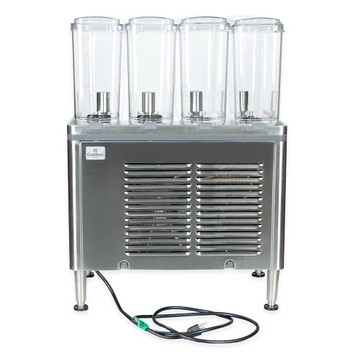 Crathco CS-4E-16-290 Refrigerated Drink Dispenser w/ (4) 2 2/5 gal Bowls, Pre Mix, 120v
