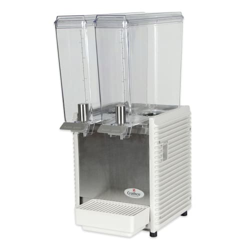Crathco E29-4 11 1/4" MiniTwin PreMix Cold Beverage Dispenser w/ (2) 2 2/5 gal Bowls, 115v