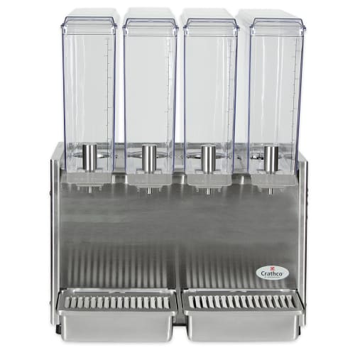 Crathco E49-3 Refrigerated Drink Dispenser w/ (4) 2 2/5 gal Bowls, Pre Mix, 115v