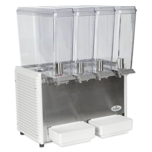 Crathco E49-4 Refrigerated Drink Dispenser w/ (4) 2 2/5 gal Bowls, Pre Mix, 115v