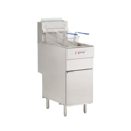 Cecilware Pro Gas Fryer - (1) 40 lb Vat, Floor Model, Liquid Propane (FMS403LP)