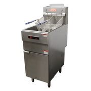 Cecilware Pro Gas Fryer - (1) 40 lb Vat, Floor Model, Liquid Propane (FMS403LP)