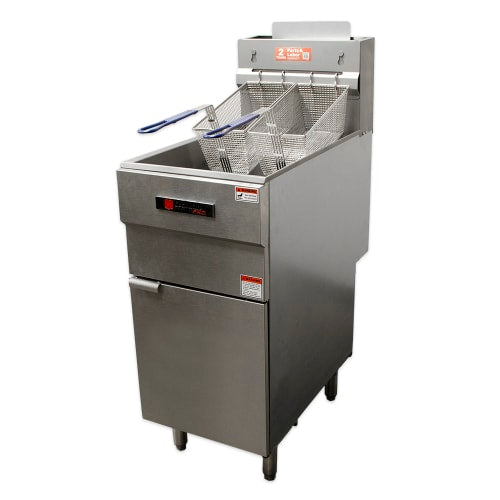 Cecilware Pro Gas Fryer - (1) 40 lb Vat, Floor Model, Liquid Propane (FMS403LP)