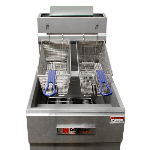 Cecilware Pro Gas Fryer - (1) 40 lb Vat, Floor Model, Liquid Propane (FMS403LP)