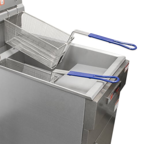 Cecilware Pro Gas Fryer - (1) 40 lb Vat, Floor Model, Liquid Propane (FMS403LP)