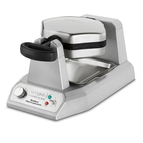 Waring WBW300X Single Bubble Waffle Maker w/ Cast Aluminum Grids, 1200W
