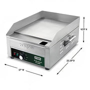 Waring WGR140X 17" Electric Griddle w/ Thermostatic Controls - 1" Steel Plate, 120v