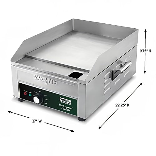 Waring WGR140X 17" Electric Griddle w/ Thermostatic Controls - 1" Steel Plate, 120v