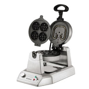 Waring WMB400X Single Mini Belgian Waffle Maker w/ Cast Aluminum Grids, 1200W