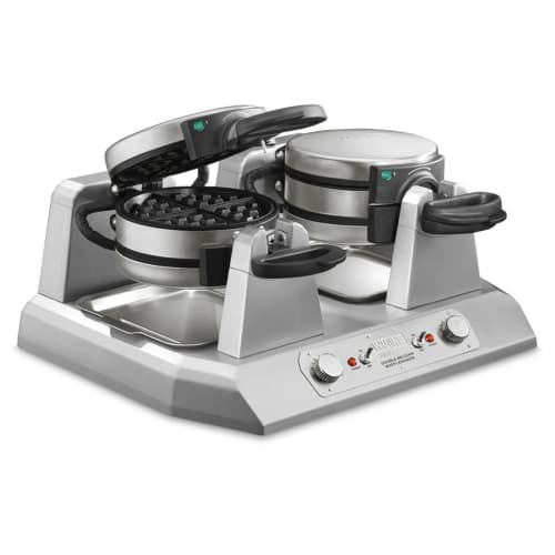 Waring WW300BX Quad Classic Belgian Waffle Maker w/ Cast Aluminum Grids, 2700W