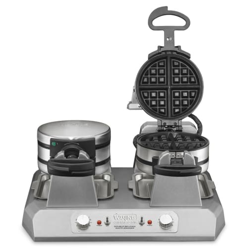 Waring WW300BX Quad Classic Belgian Waffle Maker w/ Cast Aluminum Grids, 2700W