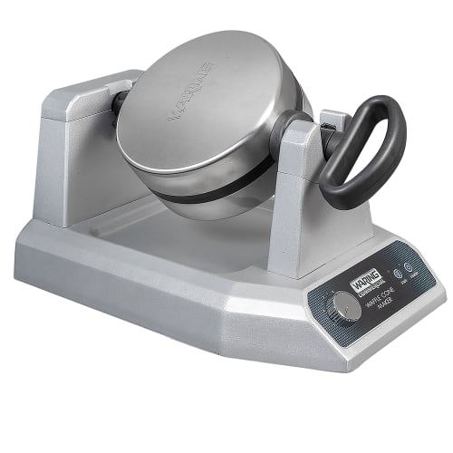 Waring WWCM180 Single Waffle Cone Maker w/ Embedded Heating Element & Extra-Deep Drip Pan