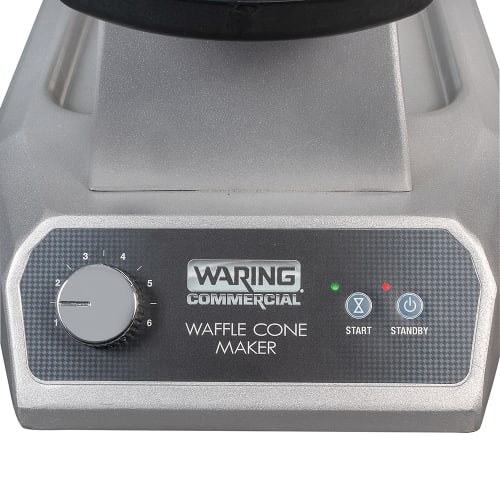 Waring WWCM180 Single Waffle Cone Maker w/ Embedded Heating Element & Extra-Deep Drip Pan
