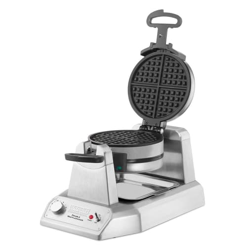 Waring WWD200 Double Classic American Waffle Maker w/ Cast Aluminum Grids, 1300W