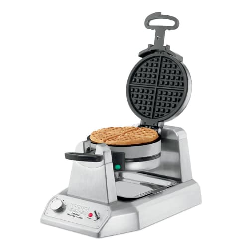 Waring WWD200 Double Classic American Waffle Maker w/ Cast Aluminum Grids, 1300W