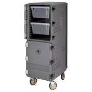 Cambro 1826DBC615 Camcart® Insulated Food Carrier w/ (26) Pan Capacity, Charcoal Gray