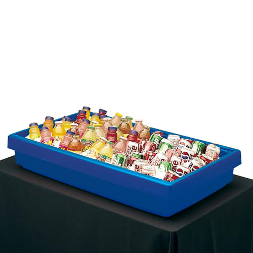 Cambro BUF72186 62 7/8" Cold Food Bar - (5) Pan Capacity, Table Top, Navy Blue