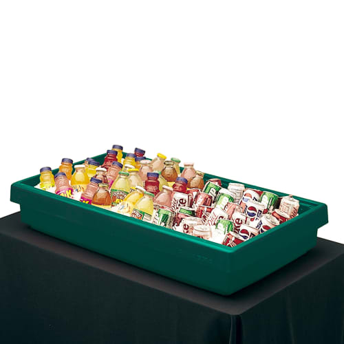 Cambro BUF72519 62 7/8" Cold Food Bar - (5) Pan Capacity, Table Top, Kentucky Green