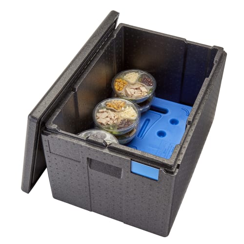 Cambro EPP180XLTSW110 GoBox™ Insulated Food Carrier - 68 1/5 qt w/ (1) Pan Capacity, Black