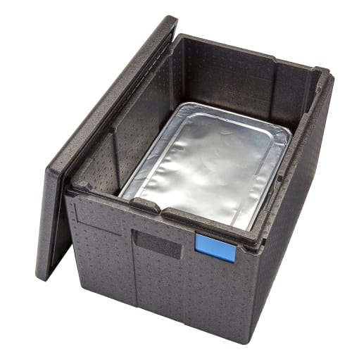 Cambro EPP180XLTSW110 GoBox™ Insulated Food Carrier - 68 1/5 qt w/ (1) Pan Capacity, Black