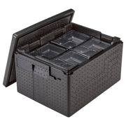 Cambro EPPMTSW110 GoBox® Insulated Food Carrier w/ (24) Meal Tray Capacity, Black