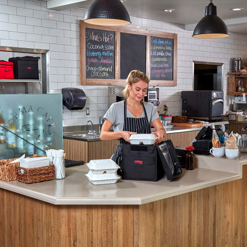 Cambro GBD121515110 GoBag™ Food Delivery Bag - 12" x 15" x 15", Nylon, Black