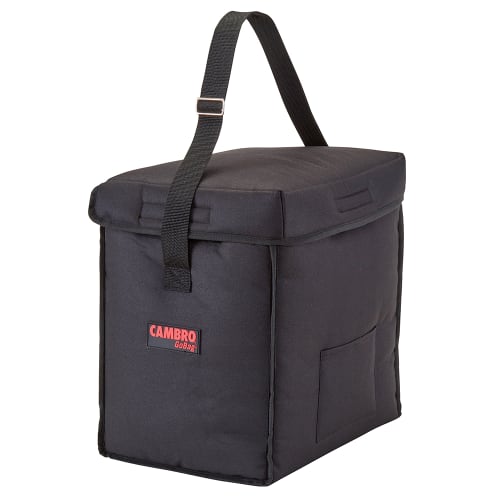 Cambro GBD13913110 GoBag™ Food Delivery Bag - 13" x 9" x 13", Nylon, Black