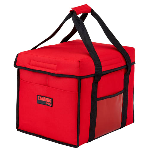 Cambro GBD151212521 GoBag® Sandwich Delivery Bag - 15" x 12" x 12", Nylon, Cambro Red