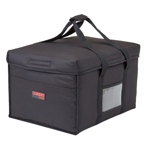 Cambro GBD181412110 GoBag® Jumbo Food Delivery Bag - 18" x 14" x 12", Nylon, Black