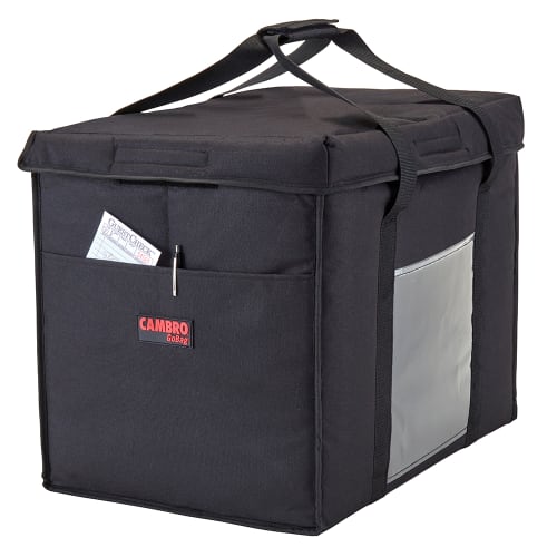 Cambro GBD211417110 GoBag™ Food Delivery Bag - 21" x 14" x 17", Nylon, Black