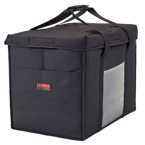 Cambro GBD211417110 GoBag™ Food Delivery Bag - 21" x 14" x 17", Nylon, Black