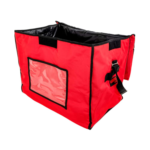 Cambro GBD211517521 GoBag® Stadium Food Delivery Bag - 21" x 15" x 17", Nylon, Cambro Red