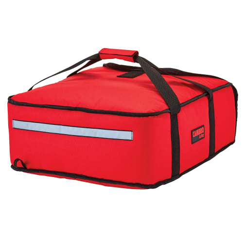 Cambro GBP216521 GoBag™ Pizza Delivery Bag - 16 1/2" x 18" x 6 1/2", Nylon, Red