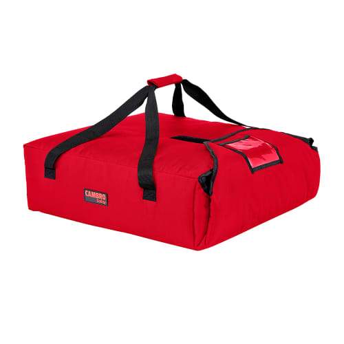 Cambro GBP220521 GoBag® Pizza Delivery Bag - 20 3/4" x 21 3/4" x 6 1/2", Nylon, Cambro Red