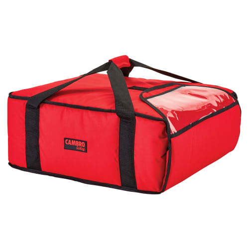 Cambro GBP318521 GoBag™ Pizza Delivery Bag - 17 1/2" x 20" x 7 1/2", Nylon, Red