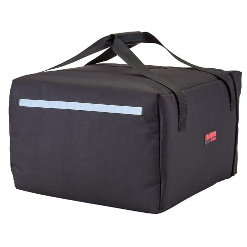 Cambro GBP518110 GoBag™ Pizza Delivery Bag - 19 1/2" x 19 1/2" x 12 1/2", Nylon, Black