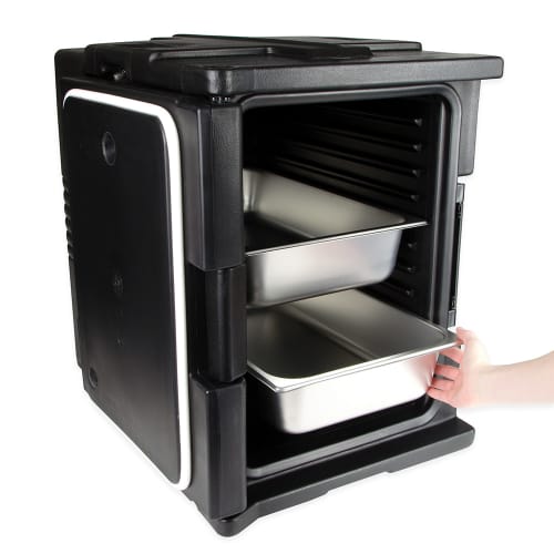 Cambro UPC400110 Camcarrier® Insulated Food Carrier - 60 qt w/ (6) Pan Capacity, Black