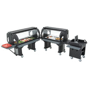 Cambro VBR5110 52 9/32" Versa Food Bar™ Cold Food Bar - (4) Pan Capacity, Floor Model, Black