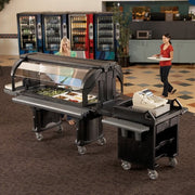 Cambro VBR5110 52 9/32" Versa Food Bar™ Cold Food Bar - (4) Pan Capacity, Floor Model, Black