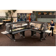 Cambro VBR5110 52 9/32" Versa Food Bar™ Cold Food Bar - (4) Pan Capacity, Floor Model, Black