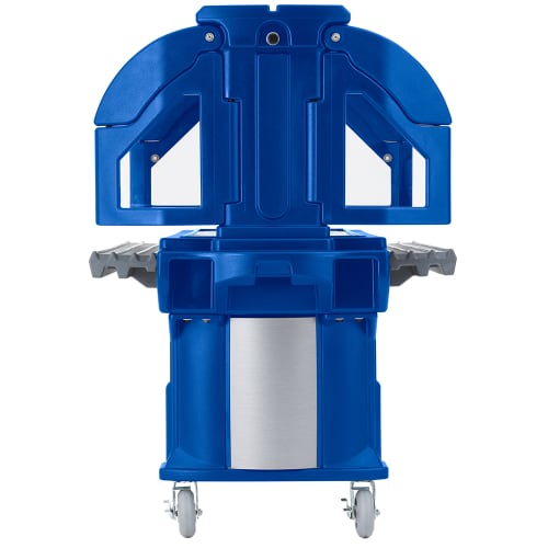 Cambro VBR6186 65 1/8" Versa Food Bar™ Cold Food Bar - (5) Pan Capacity, Floor Model, Navy Blue