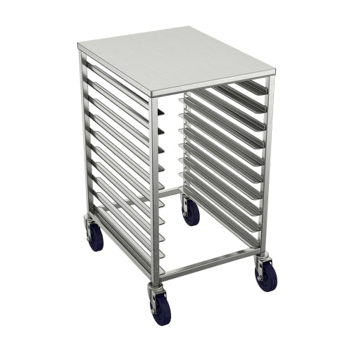 Winholt AL-1810H-SSTOP 21"W 10 Sheet Pan Rack w/ 3" Bottom Load Slides