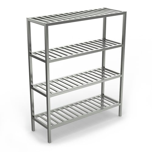 Winholt ALSCS-60-320 60" x 20" Shelving Kit for Walk-In Coolers/Backroom - (3) Levels, Aluminum
