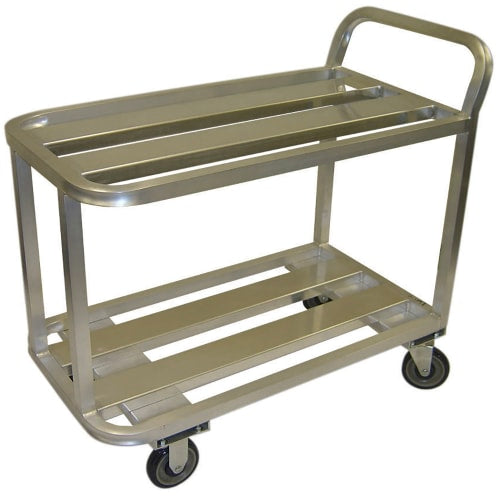 Winholt ALUC-2-2036-36H 2 Level Aluminum Utility Cart w/ 1200 lb Capacity, Flat Ledges